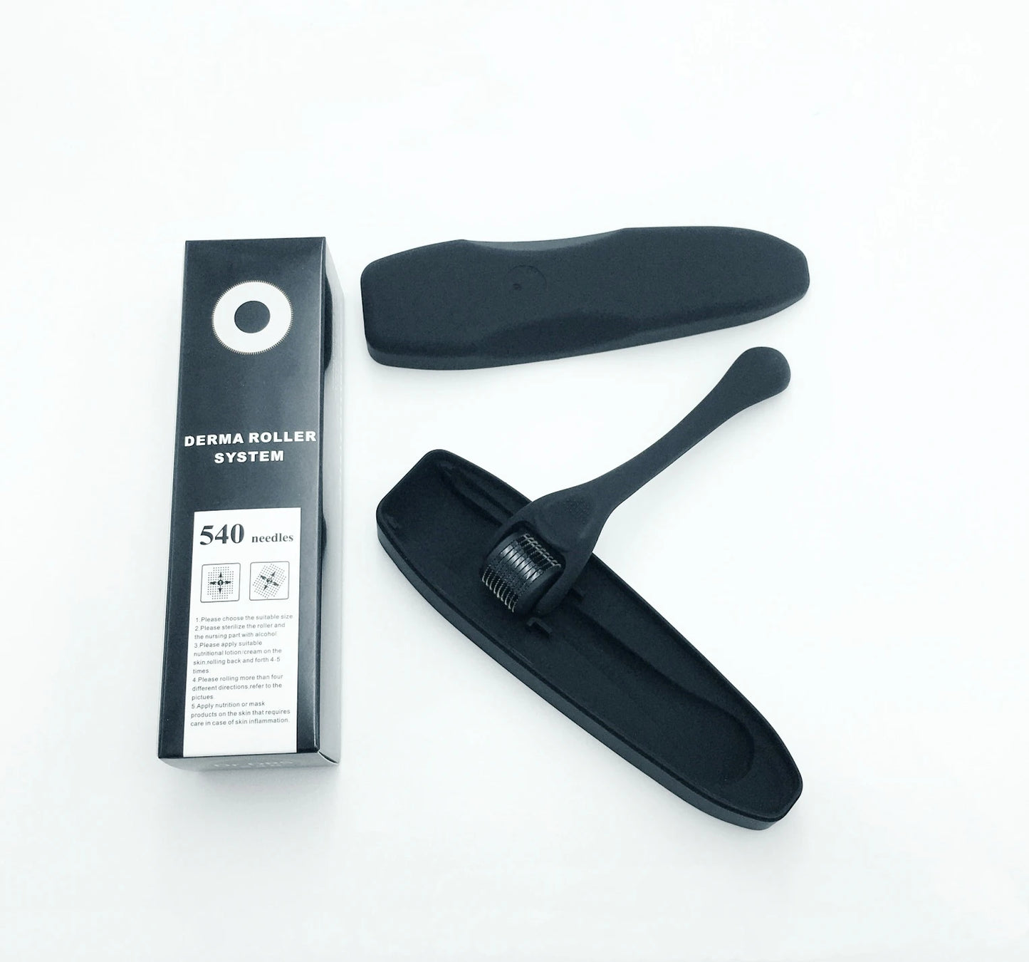 Derma Roller Capillaire — Aiguilles titane 0.5mm zoom — SCALPIA