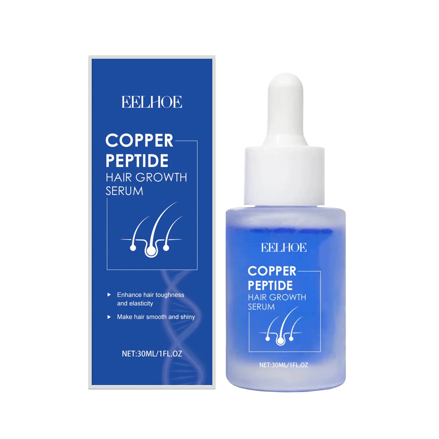 Sérum Peptides de Cuivre Bleu — Activation Croissance Capillaire