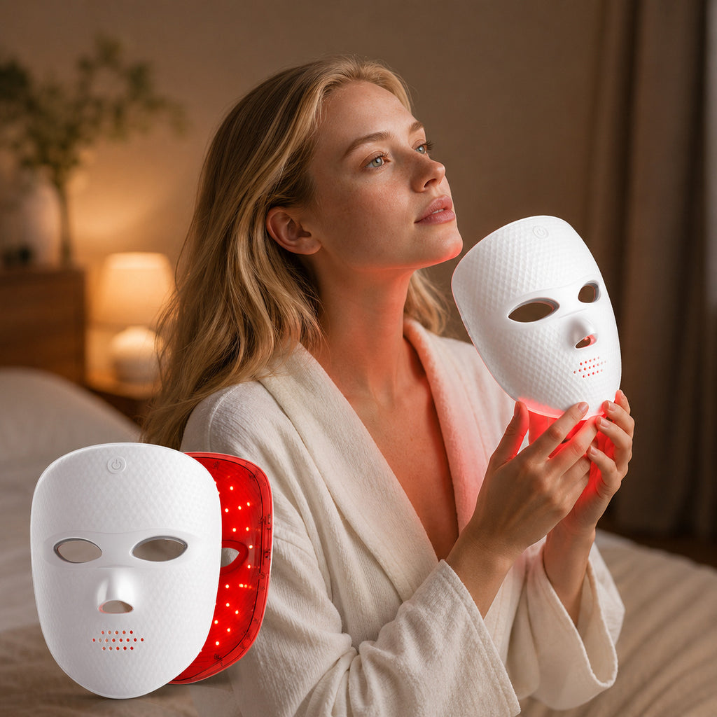 Masque LED LUMÆE – Lifestyle robe blanche